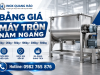 Bảng giá máy trộn nằm ngang 10kg đến 500kg inox 304