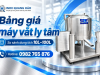 Bảng giá máy vắt ly tâm 10L–100L inox 304 năm 2026