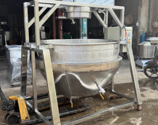 LẮP ĐẶT VÀ BÀN GIAO CHẢO XÀO NHÂN 700L CHO ANH TRAI LÀO CAI
