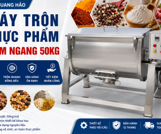 Máy Trộn Thực Phẩm Nằm Ngang 50kg Inox 304 Chính Hãng, Giá Tốt