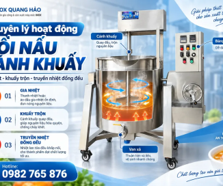 Nồi nấu cánh khuấy hoạt động thế nào để nguyên liệu chín đồng đều?
