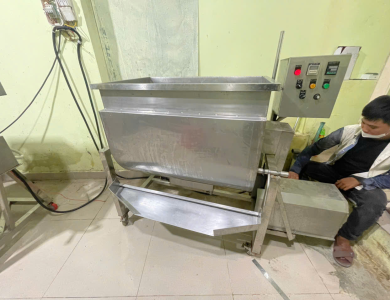 Sản xuất máy trộn nằm ngang 3 lớp gia nhiệt