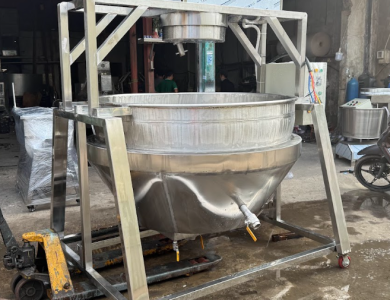LẮP ĐẶT VÀ BÀN GIAO CHẢO XÀO NHÂN 700L CHO ANH TRAI LÀO CAI