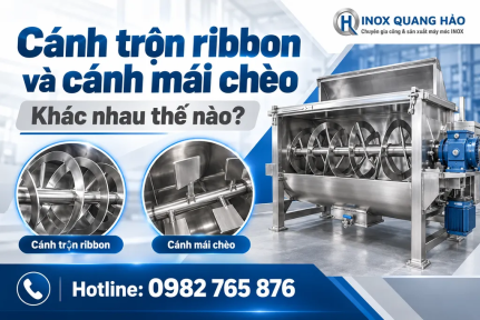 Cánh trộn ribbon và cánh mái chèo khác nhau thế nào?