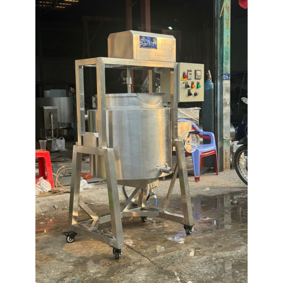 Nồi nấu cánh khuấy 200L cho xưởng cần sản lượng lớn mỗi mẻ