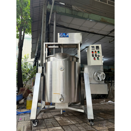 Nồi nấu cánh khuấy 100L cho quy trình sản xuất ổn định hơn