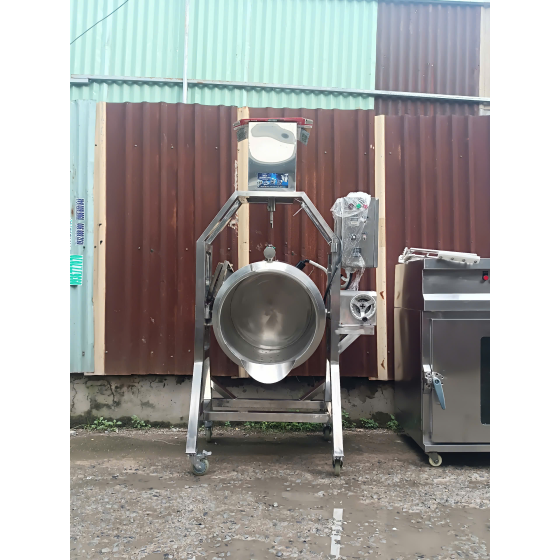 Nồi Nấu Cánh Khuấy Có Lật Nghiêng Inox 304 – Khuấy Đều, Không Khê Cháy