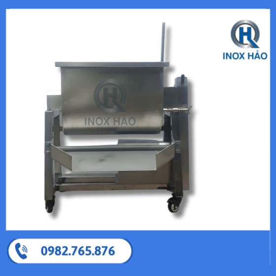 Máy Trộn Thực Phẩm Nằm Ngang 50kg inox 304 Bền Bỉ Dễ Vệ Sinh