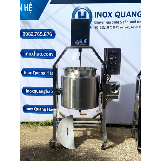 Nồi Nấu Cánh Khuấy Có Lật Nghiêng Inox 304 – Khuấy Đều, Không Khê Cháy