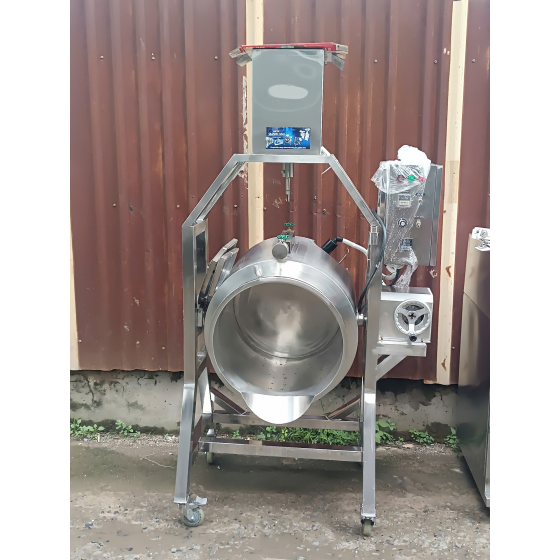 Nồi Nấu Cánh Khuấy Có Lật Nghiêng Inox 304 – Khuấy Đều, Không Khê Cháy