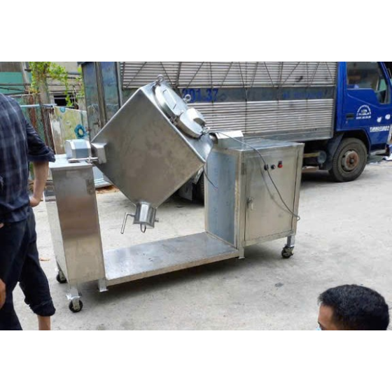  Máy Trộn Inox Dạng Khối Lập Phương 