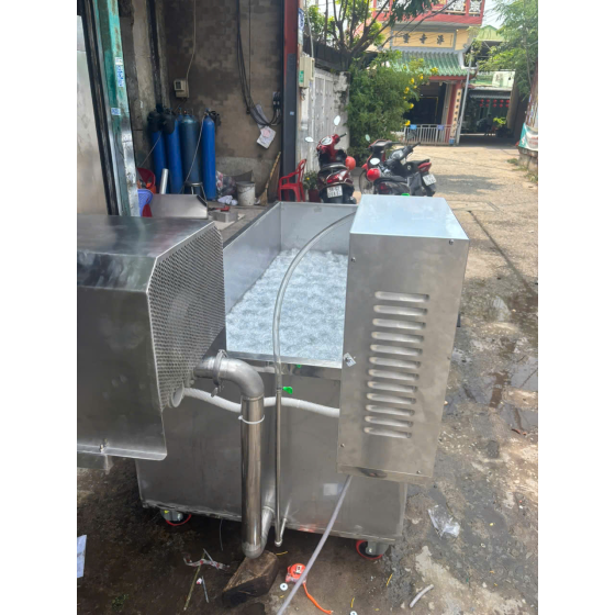 Máy rửa rau củ công nghiệp sục khí Ozone khử khuẩn