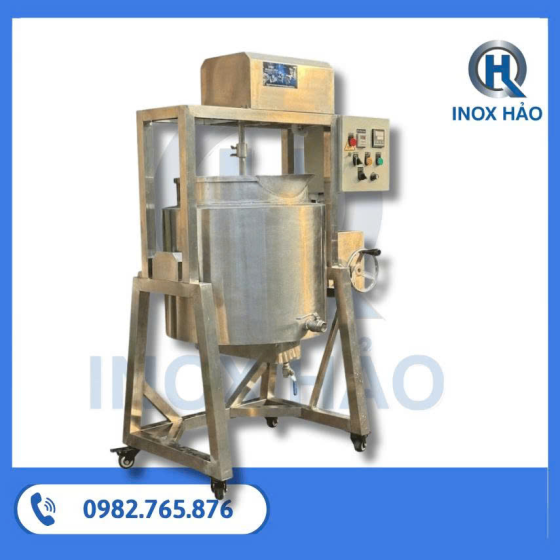 Nồi nấu cánh khuấy lật nghiêng có gia nhiệt