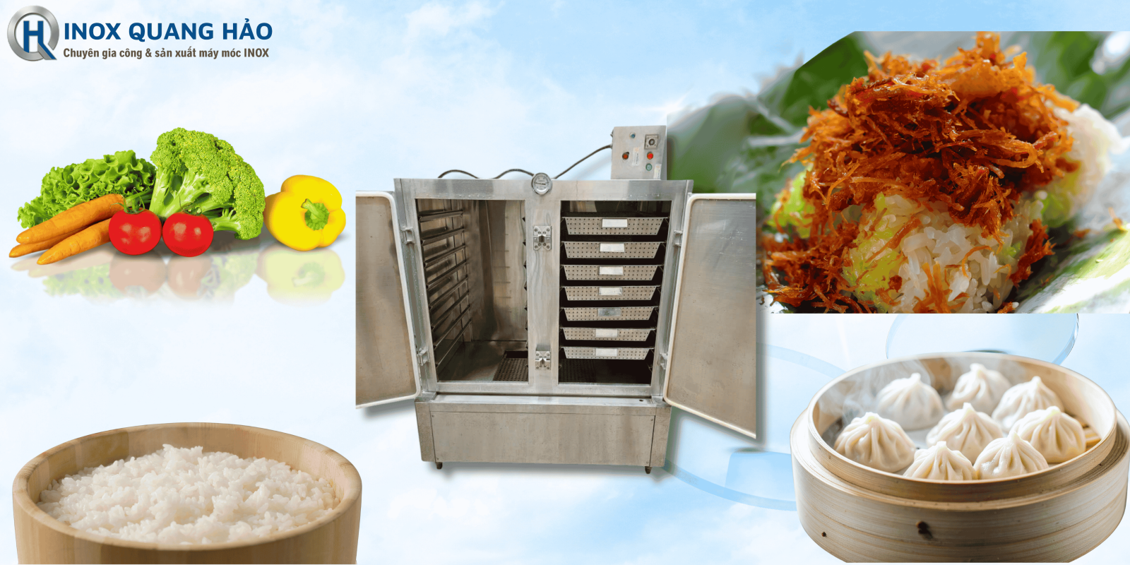 Ứng dụng Thực tế của Tủ Hấp thực phẩm công nghiệp bằng điện