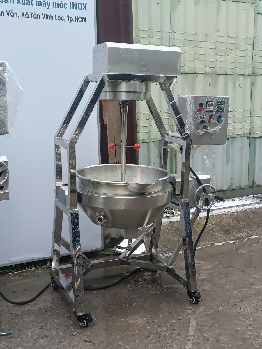 Chảo xào nhân 70 Lít đang hoạt động