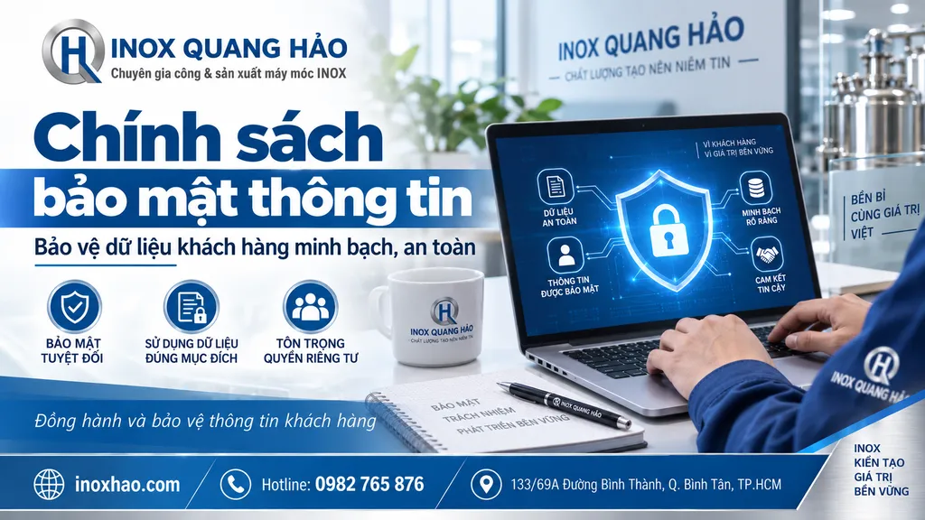 Chính sách bảo mật thông tin khách hàng Inox Quang Hảo