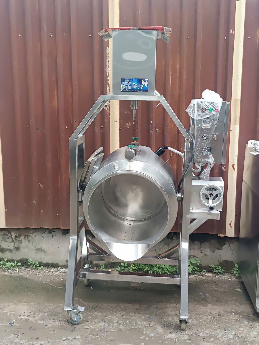 Nồi nấu cánh khuấy lật nghiêng nấu cháo công nghiệp