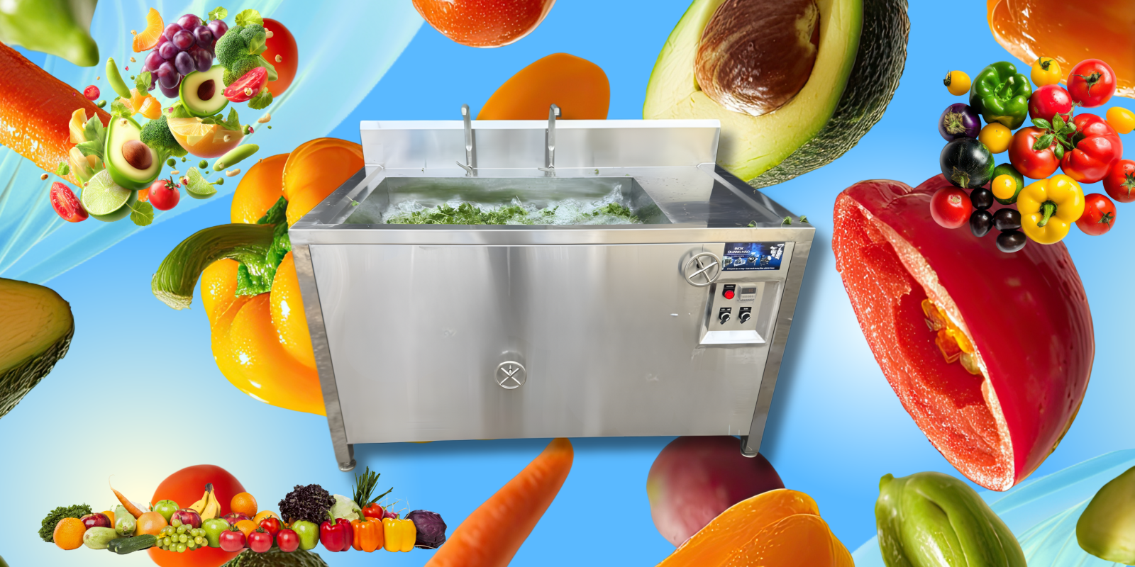 Thành phẩm sau khi sử dụng máy rửa rau củ quả bằng khí ozone công nghiệp