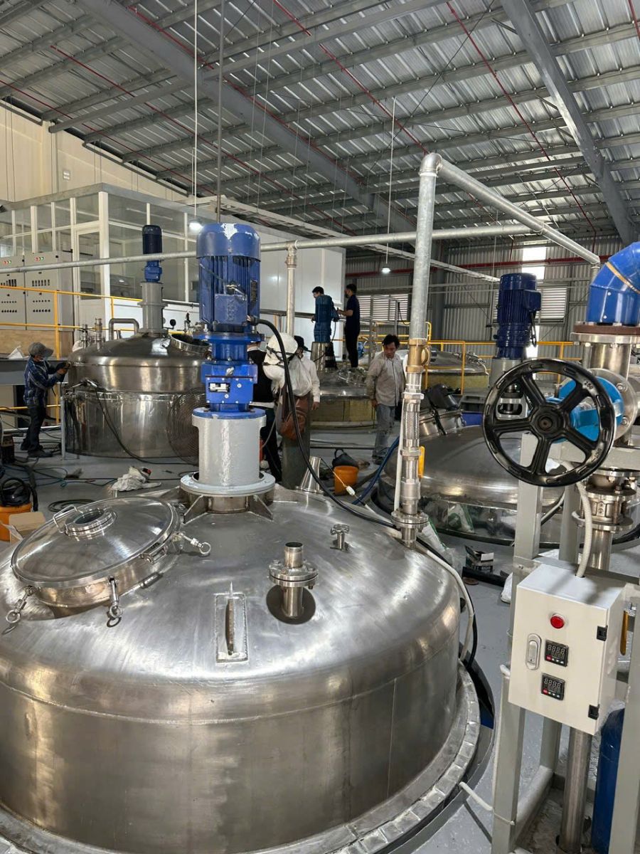 Bồn nấu hơi có cánh khuấy 20000 lít inox 304