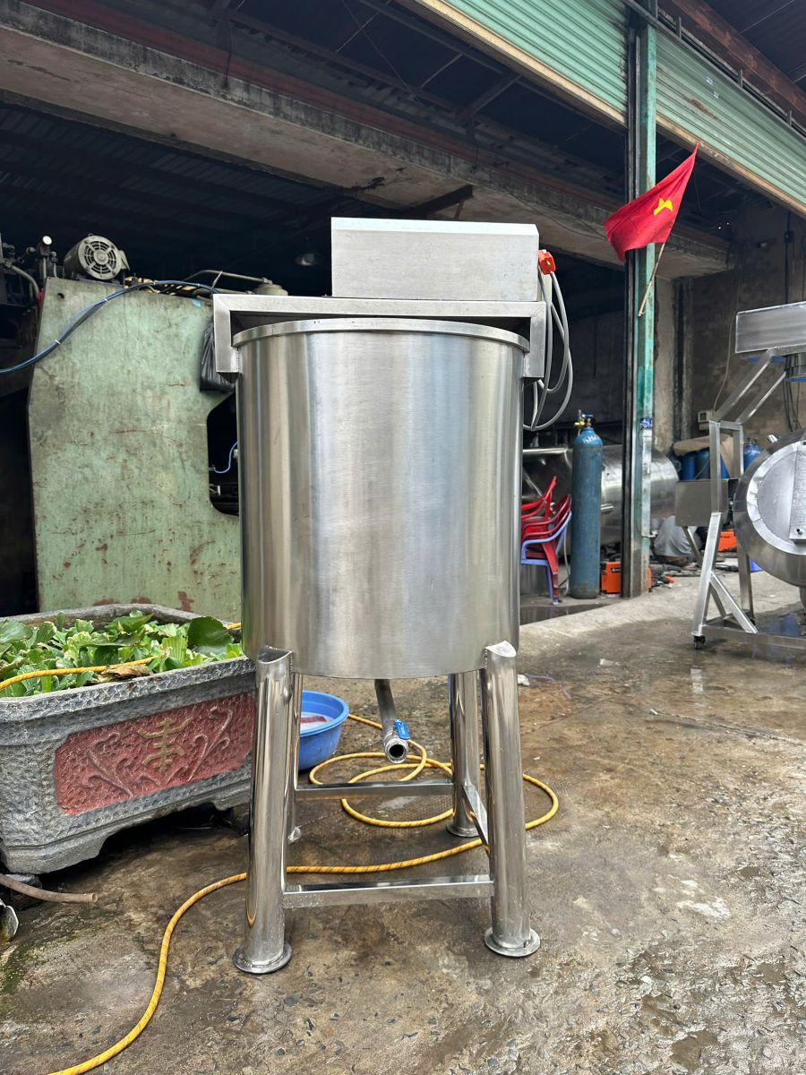 Hình ảnh thực tế của nồi nấu cánh khuấy thực phẩm inox 304