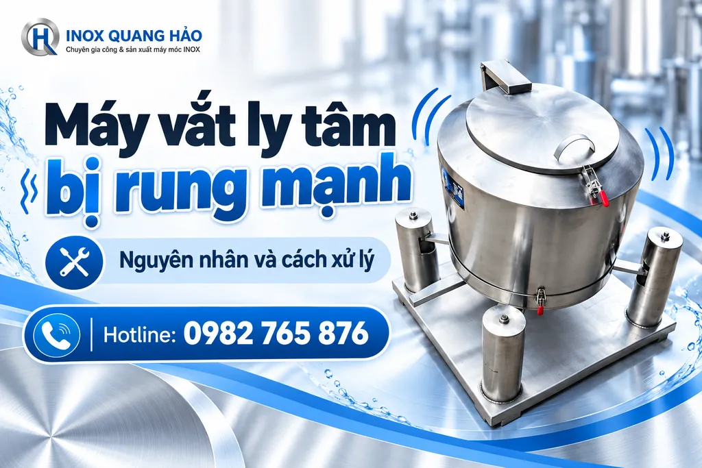 Máy vắt ly tâm bị rung mạnh: Nguyên nhân, cách xử lý