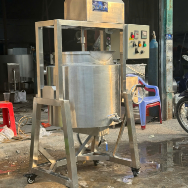 Nồi nấu cánh khuấy 200L cho xưởng cần sản lượng lớn mỗi mẻ